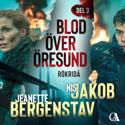 Rökridå – omslag till ljudboken av Jeanette Bergenstav, Nis Jakob