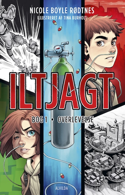 Iltjagt 1: Overlevelse – omslag til lydbogen af Nicole Boyle Rødtnes