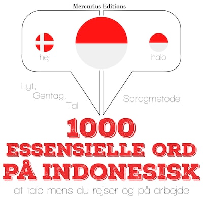 1000 essentielle ord på indonesisk – omslag til lydbogen af JM Gardner