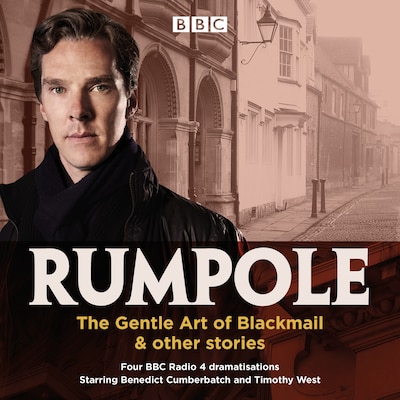 Rumpole: The Gentle Art of Blackmail & other stories – omslag til lydbogen af John Mortimer