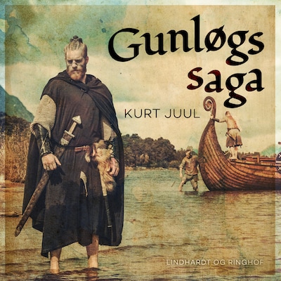 Gunløgs saga – omslag til lydbogen af Kurt Juul