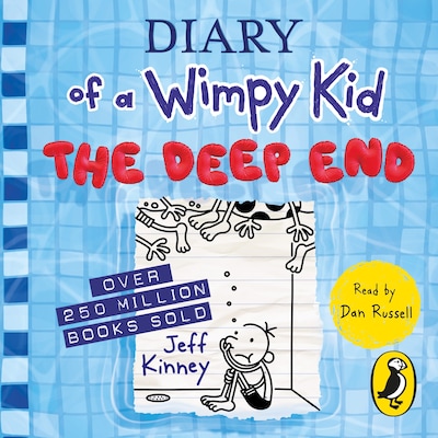 Diary of a Wimpy Kid: The Deep End (Book 15) – omslag til lydbogen af Jeff Kinney