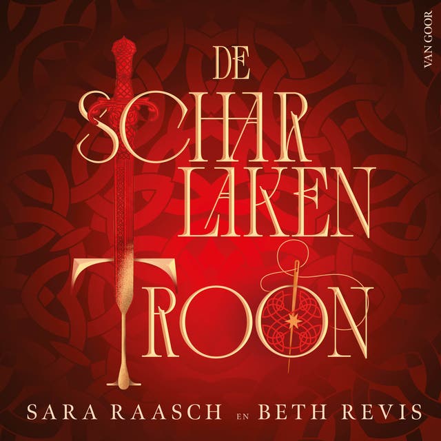 De scharlaken troon: Vertrouw nooit je hart toe aan een verrader – omslag van het luisterboek van Beth Revis,Sara Raasch