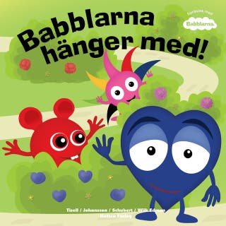 Babblarna hänger med! – omslag till ljudboken av Anneli Tisell