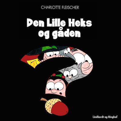Den Lille Heks og gåden – omslag til lydbogen af Charlotte Fleischer