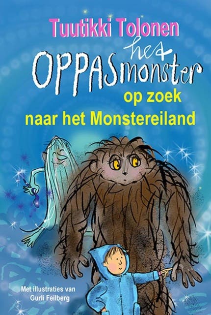 Het oppasmonster op zoek naar het Monstereiland – omslag van het luisterboek van Tuutikki Tolonen