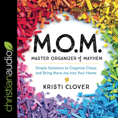 M.O.M. Master Organizer of Mayhem – omslag til lydbogen af Kristi Clover