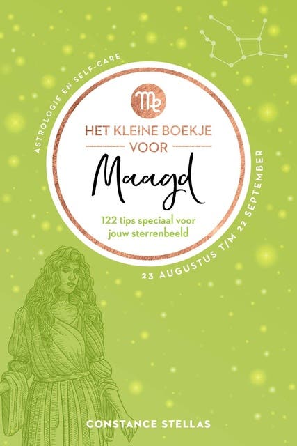 Het kleine boekje voor Maagd: 122 tips speciaal voor jouw sterrenbeeld – omslag van het luisterboek van Constance Stellas