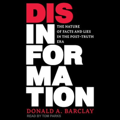 Disinformation – omslag til lydbogen af Donald A. Barclay
