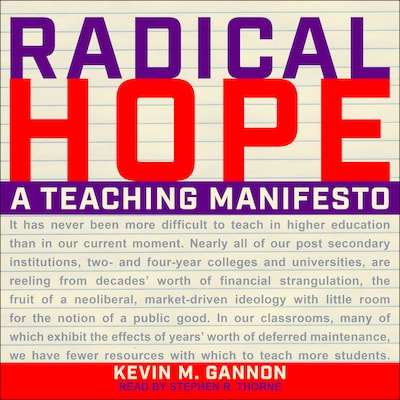 Radical Hope – omslag til lydbogen af Kevin M. Gannon
