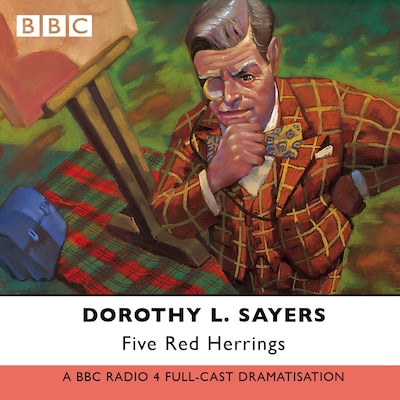 Five Red Herrings – omslag til lydbogen af Dorothy L. Sayers