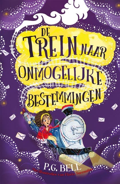 De trein naar onmogelijke bestemmingen – omslag van het luisterboek van P.G. Bell