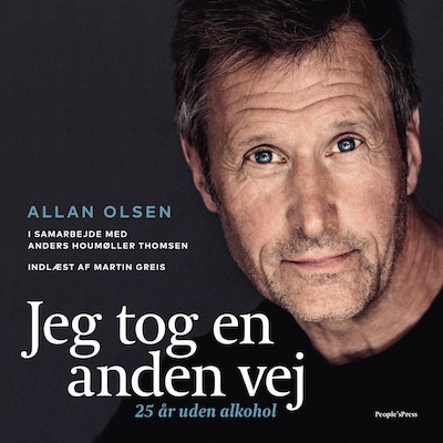 Jeg tog en anden vej – omslag til lydbogen af Allan Olsen, Anders Houmøller Thomsen
