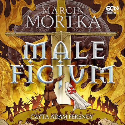 Maleficjum – okładka audiobooka, autor Marcin Mortka