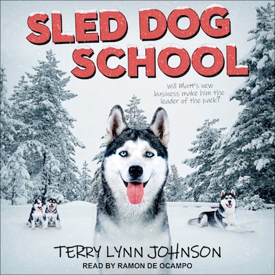 Sled Dog School – omslag til lydbogen af Terry Lynn Johnson