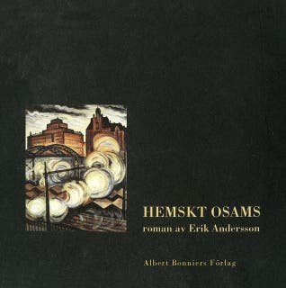 Hemskt osams – omslag till ljudboken av Erik Andersson