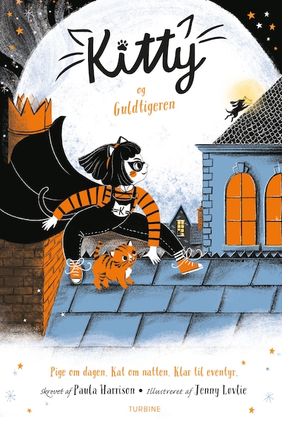 Kitty og Guldtigeren – omslag til lydbogen af Paula Harrison