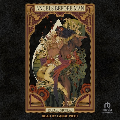 Angels Before Man – omslag til lydbogen af Rafael Nicolás