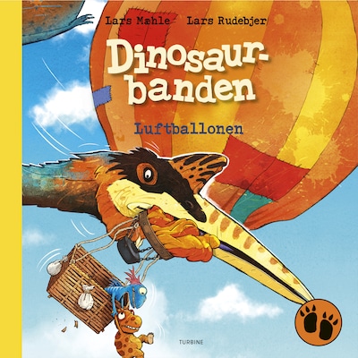 Dinosaurbanden – Luftballonen – omslag til lydbogen af Lars Mæhle