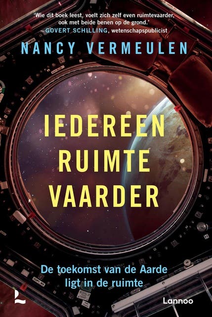 Iedereen ruimtevaarder: De toekomst van de aarde ligt in de ruimte – omslag van het luisterboek van Nancy Vermeulen