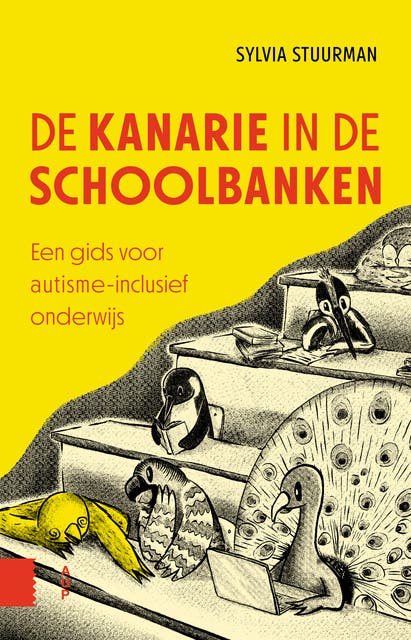 De kanarie in de schoolbanken: Een gids voor autisme-inclusief onderwijs – omslag van het luisterboek van Sylvia Stuurman
