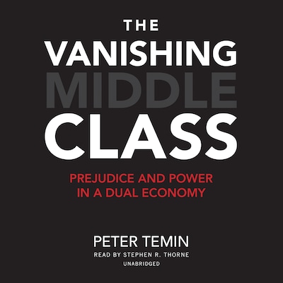 The Vanishing Middle Class – omslag til lydbogen af Peter Temin