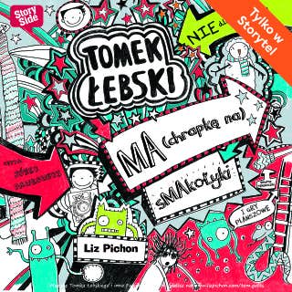 Tomek Łebski ma (chrapkę na) smakołyki – okładka audiobooka, autor Liz Pichon