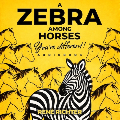 A Zebra among Horses – omslag til lydbogen af René Richter
