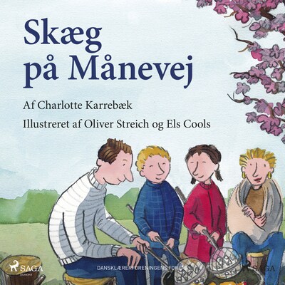 Skæg på Månevej – omslag til lydbogen af Charlotte Karrebæk