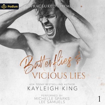 Butterflies & Vicious Lies – omslag til lydbogen af Kayleigh King