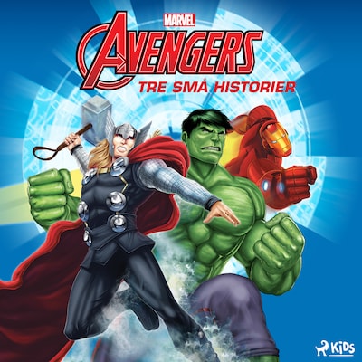Avengers - Tre små historier – omslag til lydbogen af Marvel