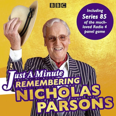 Just a Minute: Remembering Nicholas Parsons – omslag til lydbogen af BBC Radio Comedy