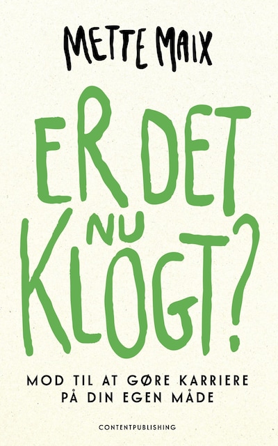 Er det nu klogt? – omslag til lydbogen af Mette Maix