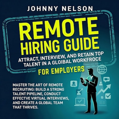 Remote Hiring Guide for Employers – omslag til lydbogen af Johnny Nelson