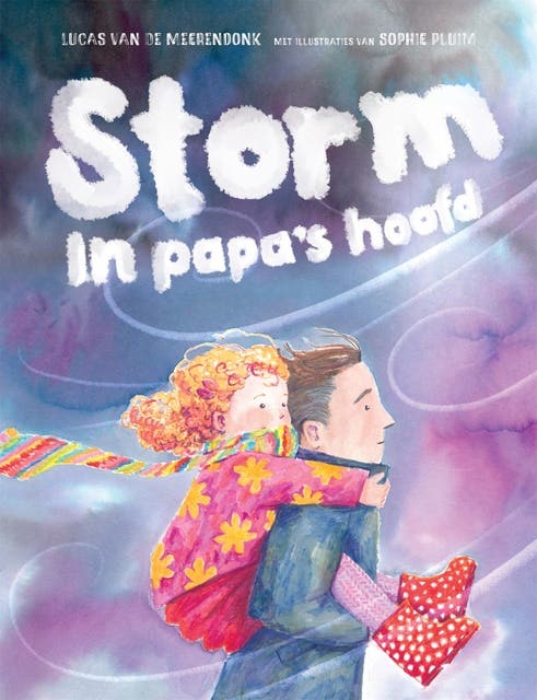 Storm in papa's hoofd – omslag van het luisterboek van Lucas van de Meerendonk