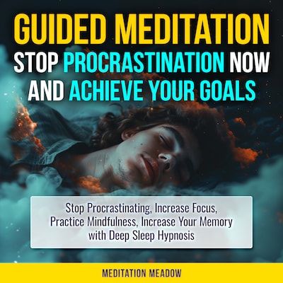 Guided Meditation - Stop Procrastination NOW & Achieve Your Goals – omslag til lydbogen af Meditation Meadow
