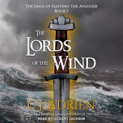The Lords of the Wind – omslag til lydbogen af C.J. Adrien