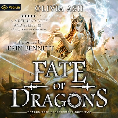 Fate of Dragons – omslag til lydbogen af Olivia Ash