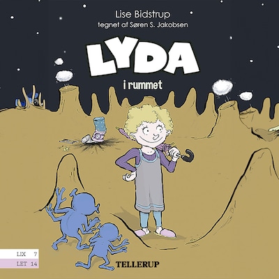 Lyda #2: Lyda i rummet – omslag til lydbogen af Lise Bidstrup