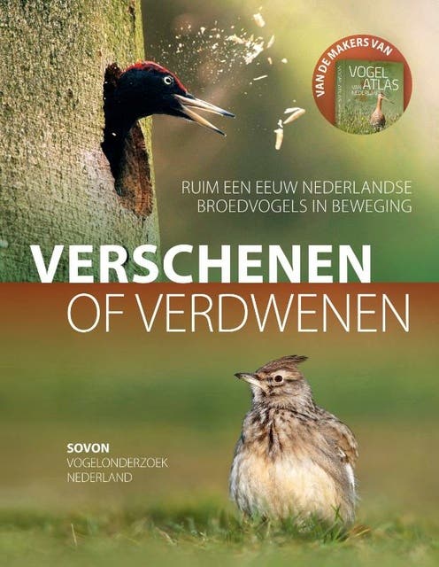 Verschenen of verdwenen: Ruim een eeuw Nederlandse broedvogels in beweging – omslag van het luisterboek van Sovon