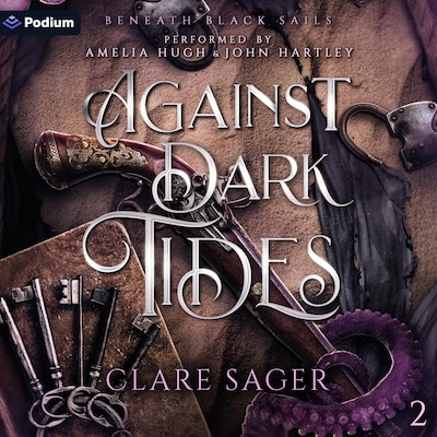 Against Dark Tides – omslag til lydbogen af Clare Sager