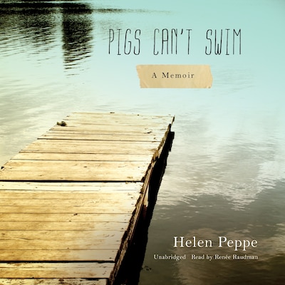 Pigs Can’t Swim – omslag til lydbogen af Helen Peppe