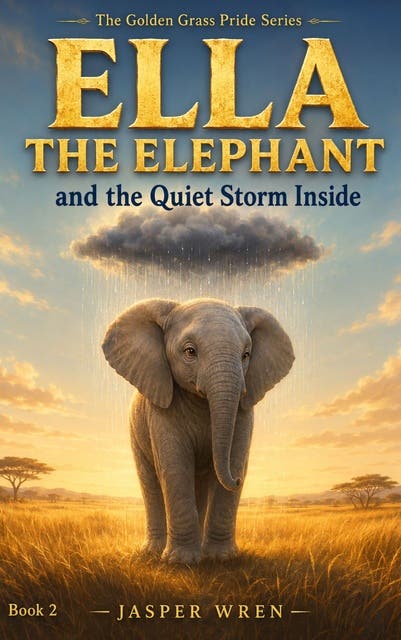 Ella the Elephant and the Quiet Storm inside – omslag til lydbogen af Jasper Wren