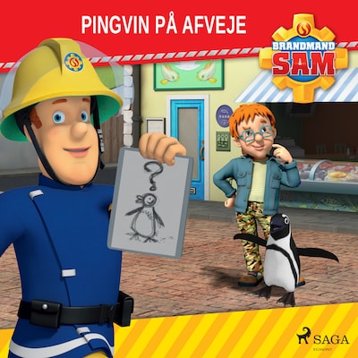 Brandmand Sam - Pingvin på afveje – omslag til lydbogen af Mattel