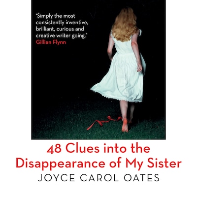 48 Clues into the Disappearance of My Sister – omslag til lydbogen af Joyce Carol Oates