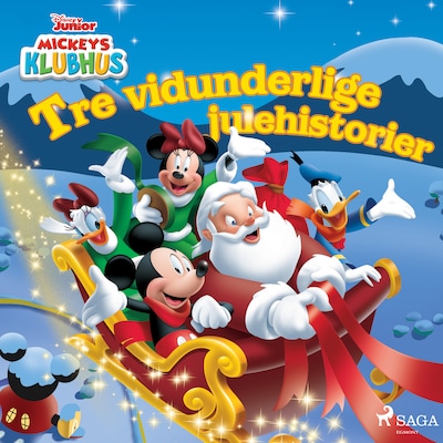 Mickeys Klubhus - Tre vidunderlige julehistorier – omslag til lydbogen af Disney
