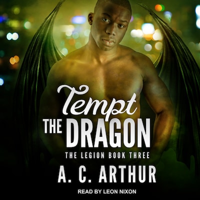 Tempt the Dragon – omslag til lydbogen af A. C. Arthur
