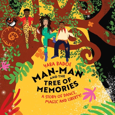 Man-Man and the Tree of Memories – omslag til lydbogen af Yaba Badoe