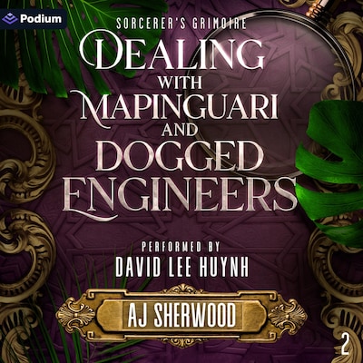 Dealing with Mapinguari and Dogged Engineers – omslag til lydbogen af AJ Sherwood