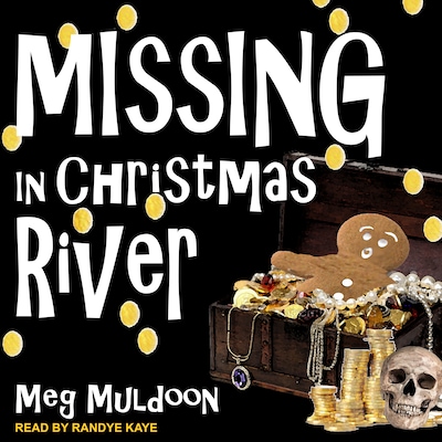 Missing in Christmas River – omslag til lydbogen af Meg Muldoon